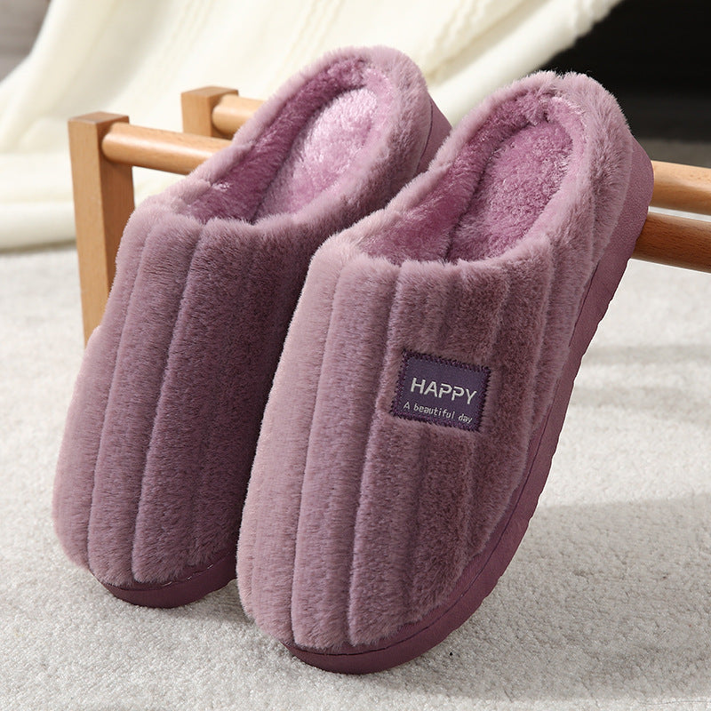 Cozy Cotton Plush Slippers for Home Use Mr Lou’s Place