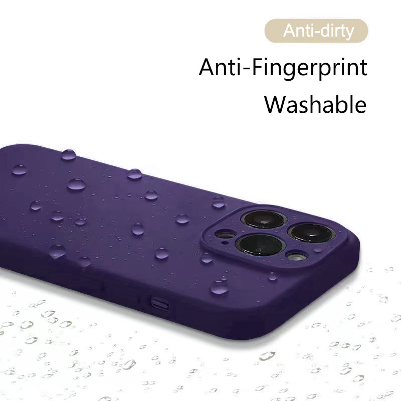 Astubia Square Liquid Silicone Phone Case for iPhone 11-14 Mr Lou’s Place