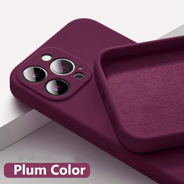 Astubia Square Liquid Silicone Phone Case for iPhone 11-14 Mr Lou’s Place