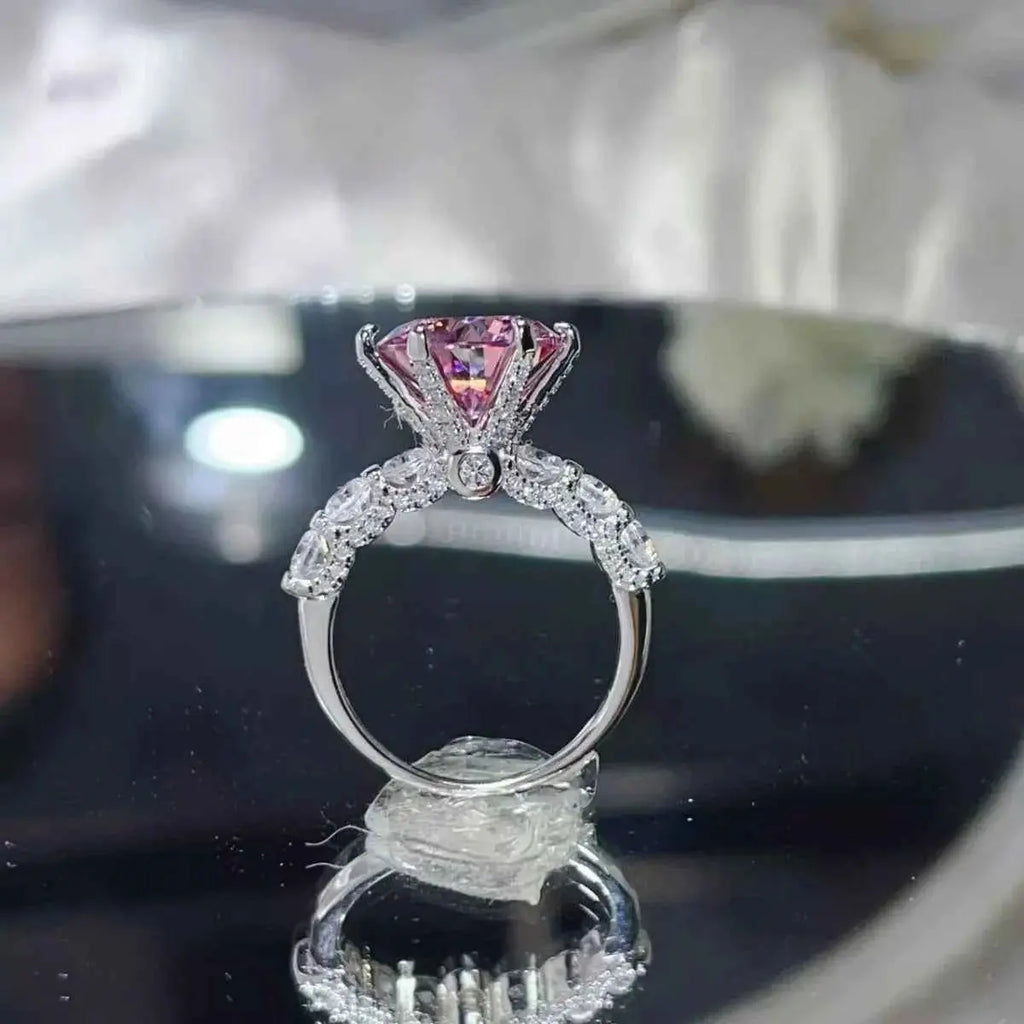 5 Carat Moissanite 6 - Prong 925 Sterling Silver Ring - Mr Lou’s Place