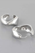 Abstract Edge Hoop Earrings - Mr Lou’s Place