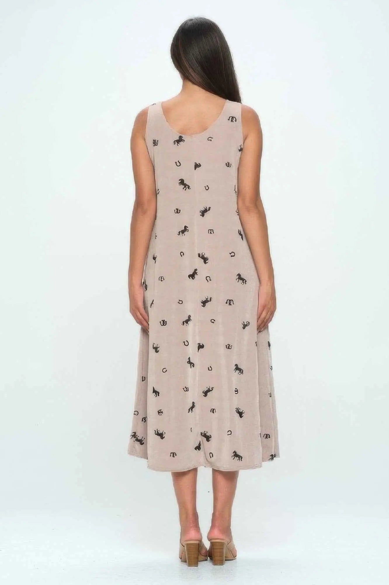 Abstract Print Tank Maxi Dress - Mr Lou’s Place