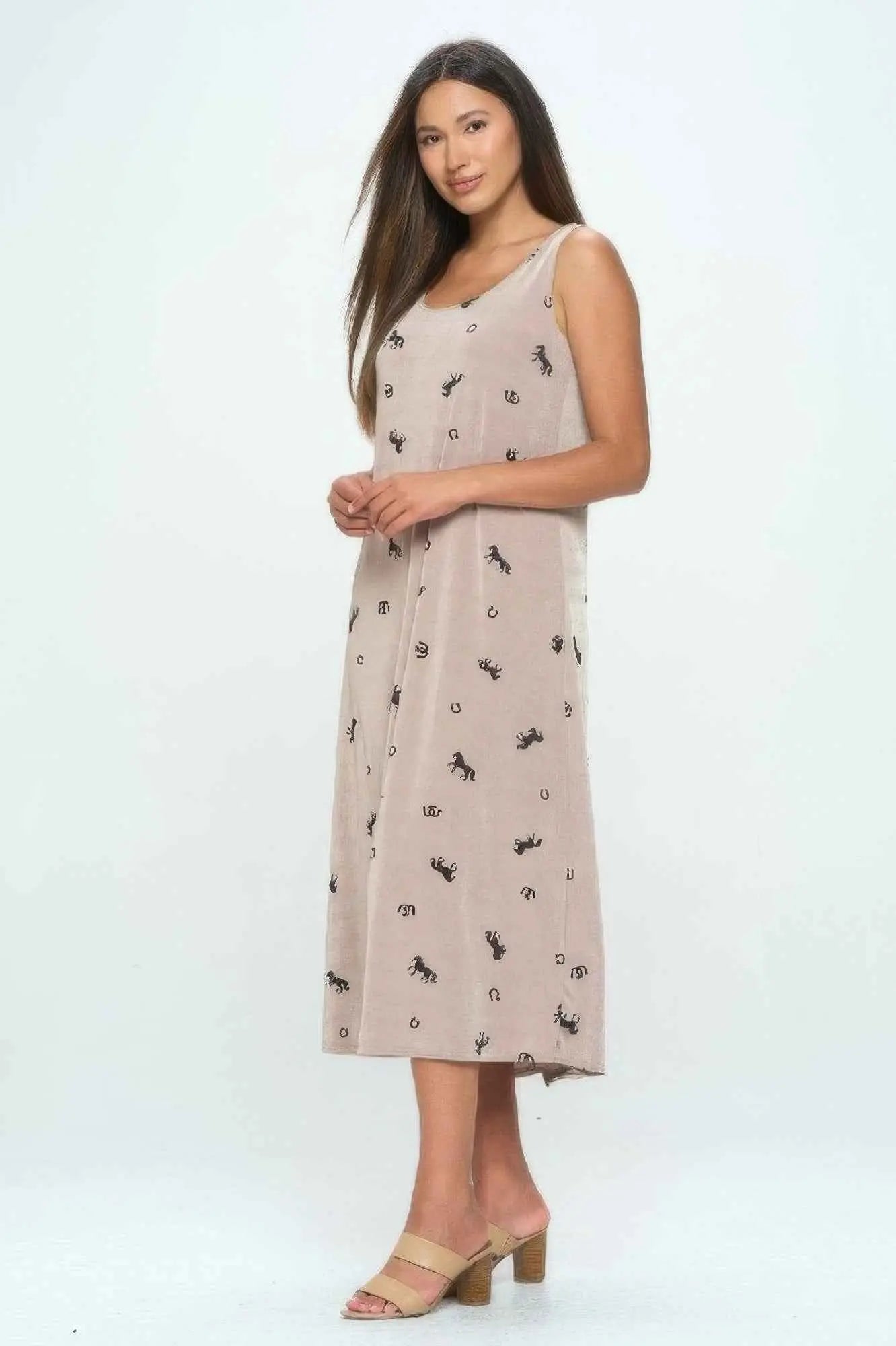 Abstract Print Tank Maxi Dress - Mr Lou’s Place