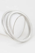 Alphage Ribbed Bangle Bracelets - Mr Lou’s Place