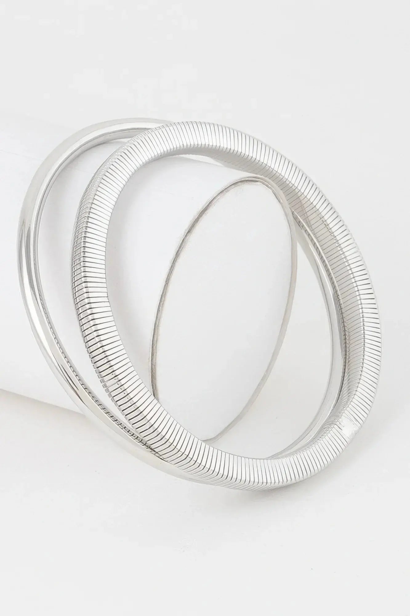 Alphage Ribbed Bangle Bracelets - Mr Lou’s Place