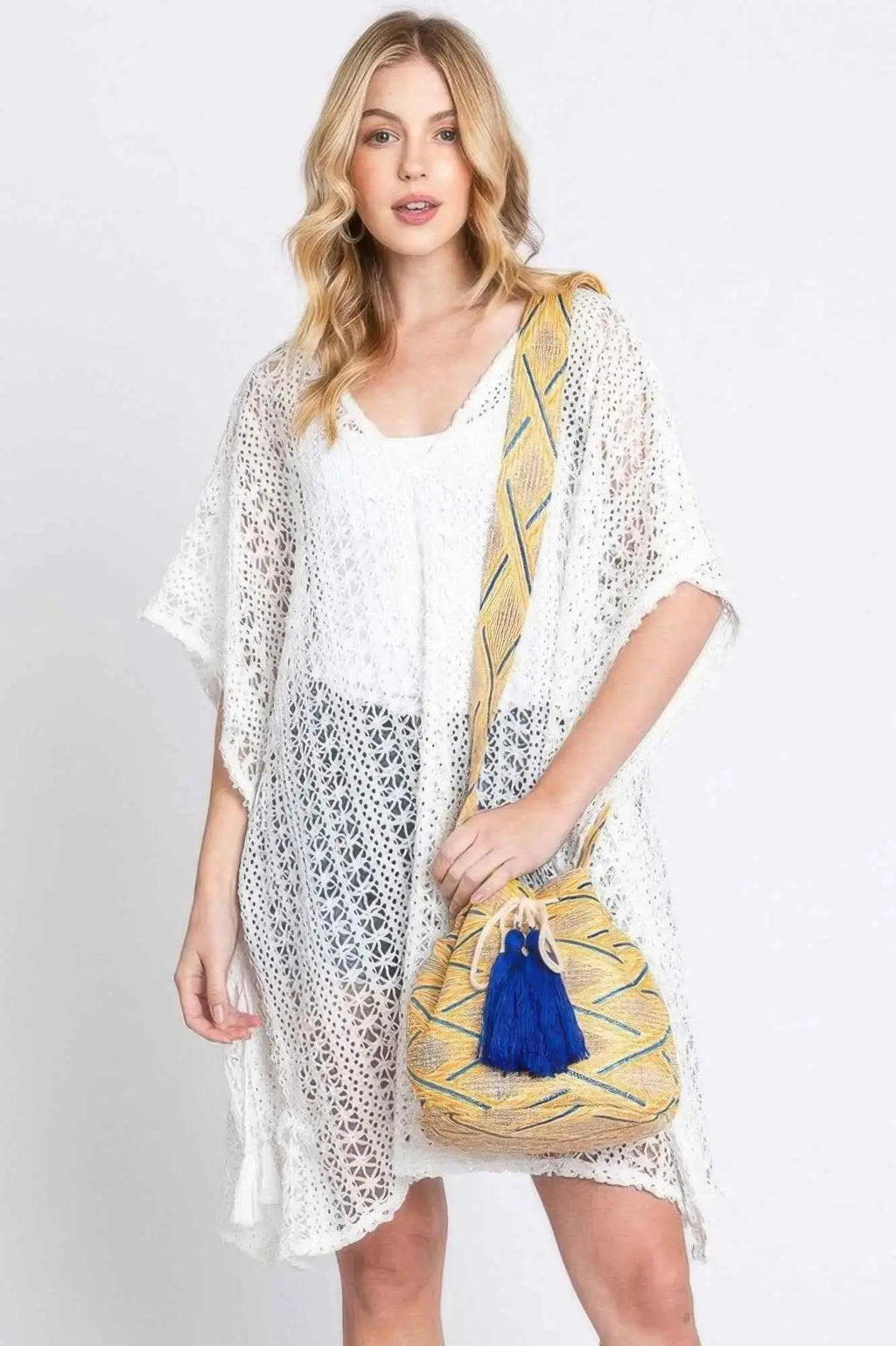 Aztec Bucket Bag With Aztec Strap - Mr Lou’s Place