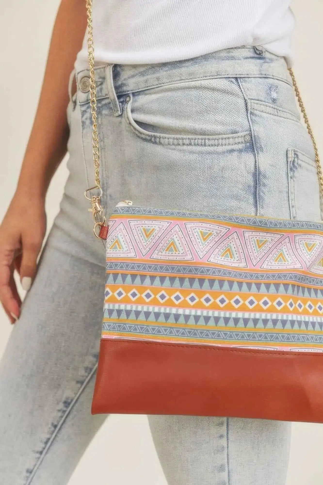 Aztec Crossbody & Wristlet Bag - Mr Lou’s Place