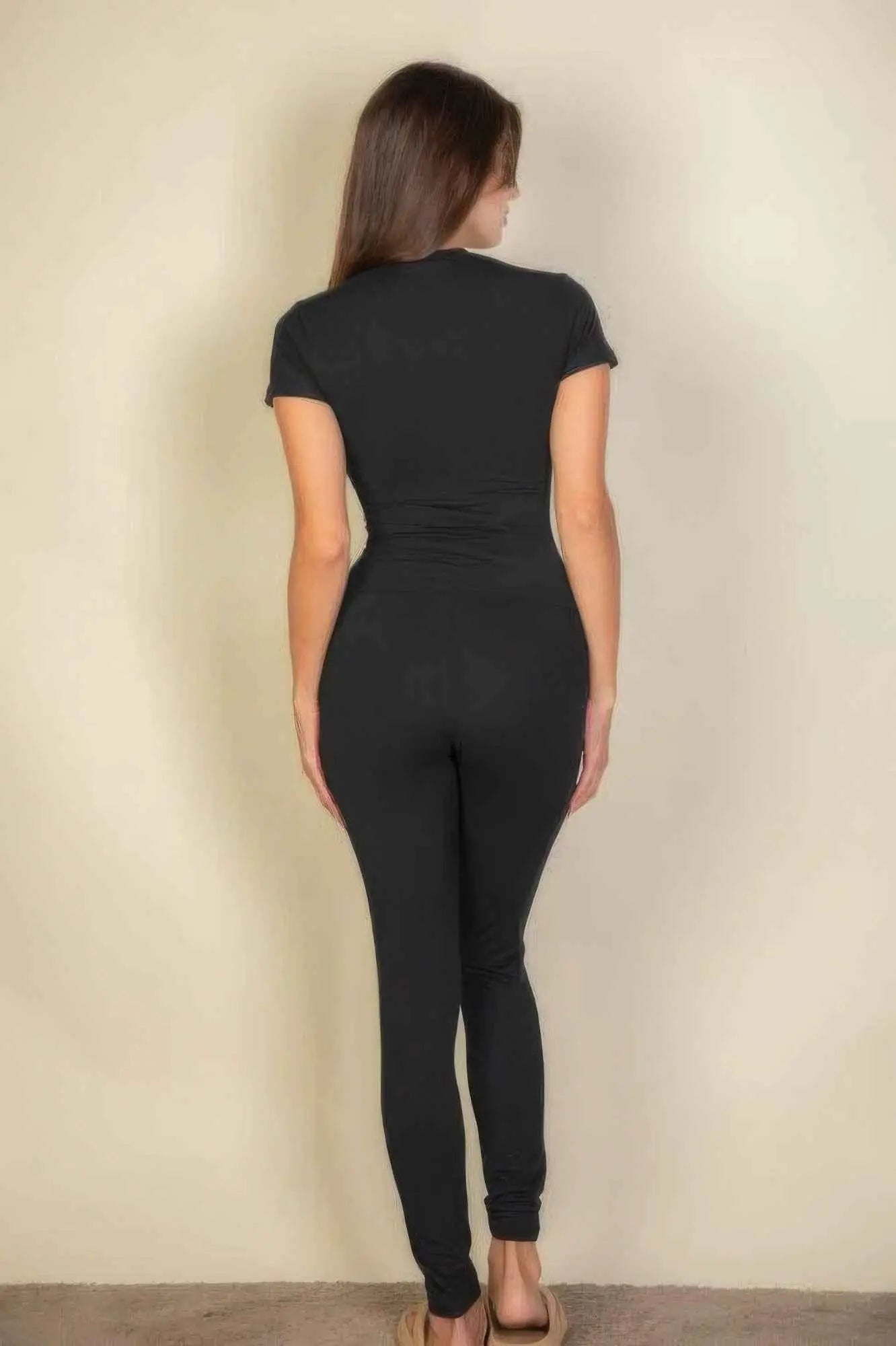 Basic Solid Leggings - Mr Lou’s Place