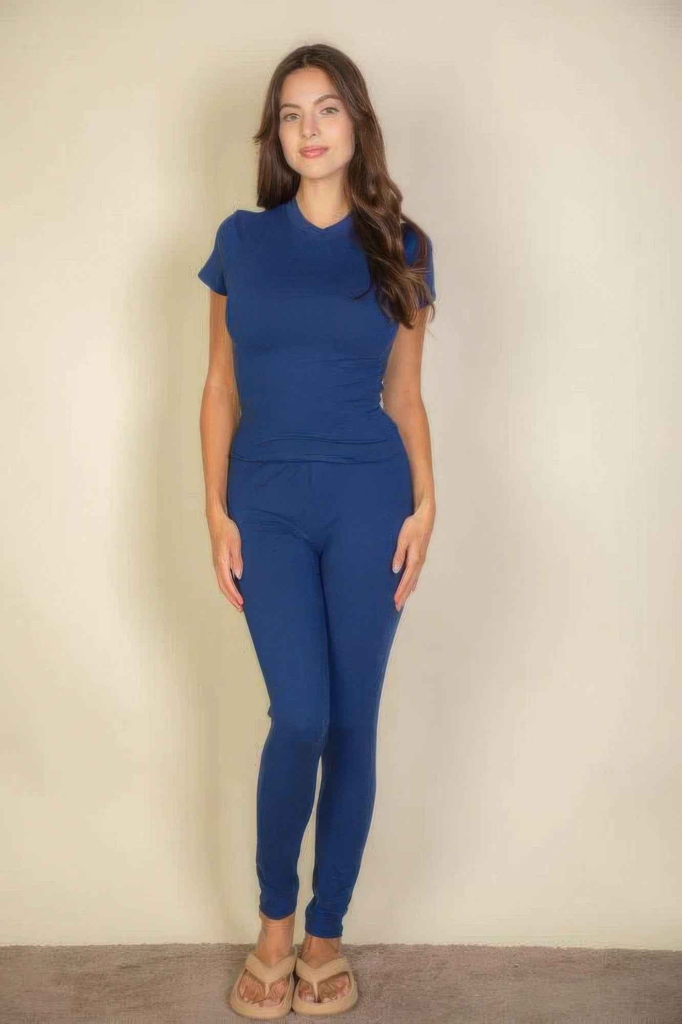 Basic Solid Leggings - Mr Lou’s Place