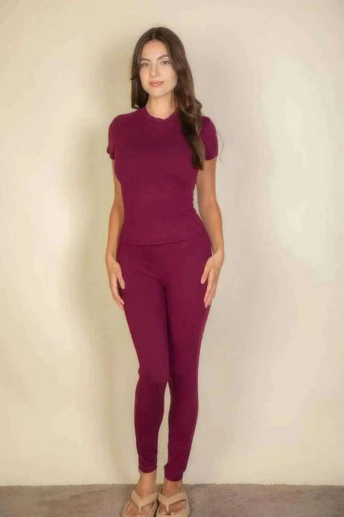 Basic Solid Leggings - Mr Lou’s Place