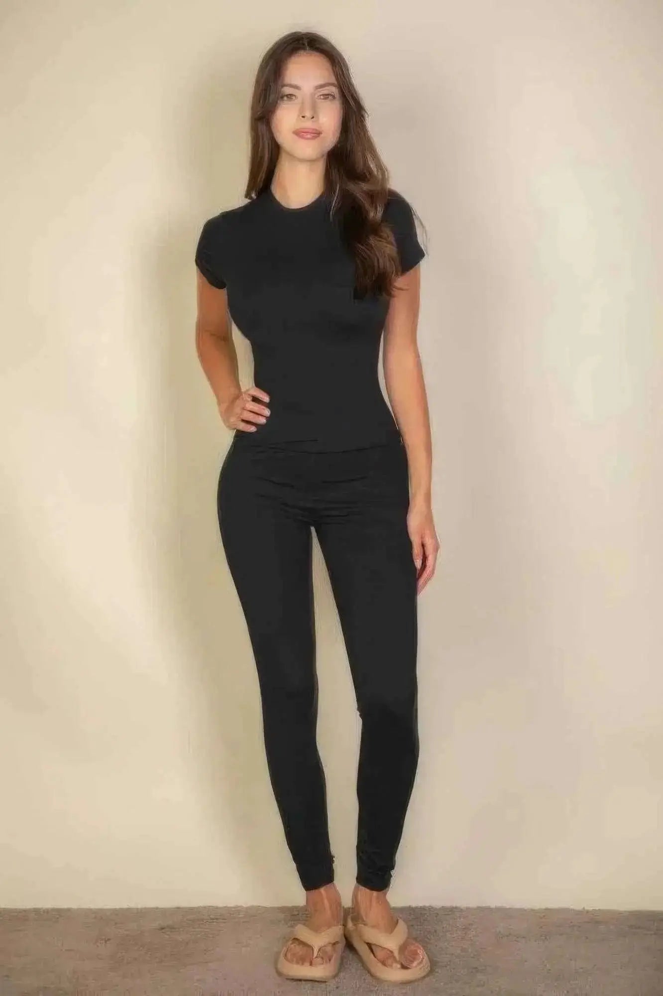 Basic Solid Leggings - Mr Lou’s Place
