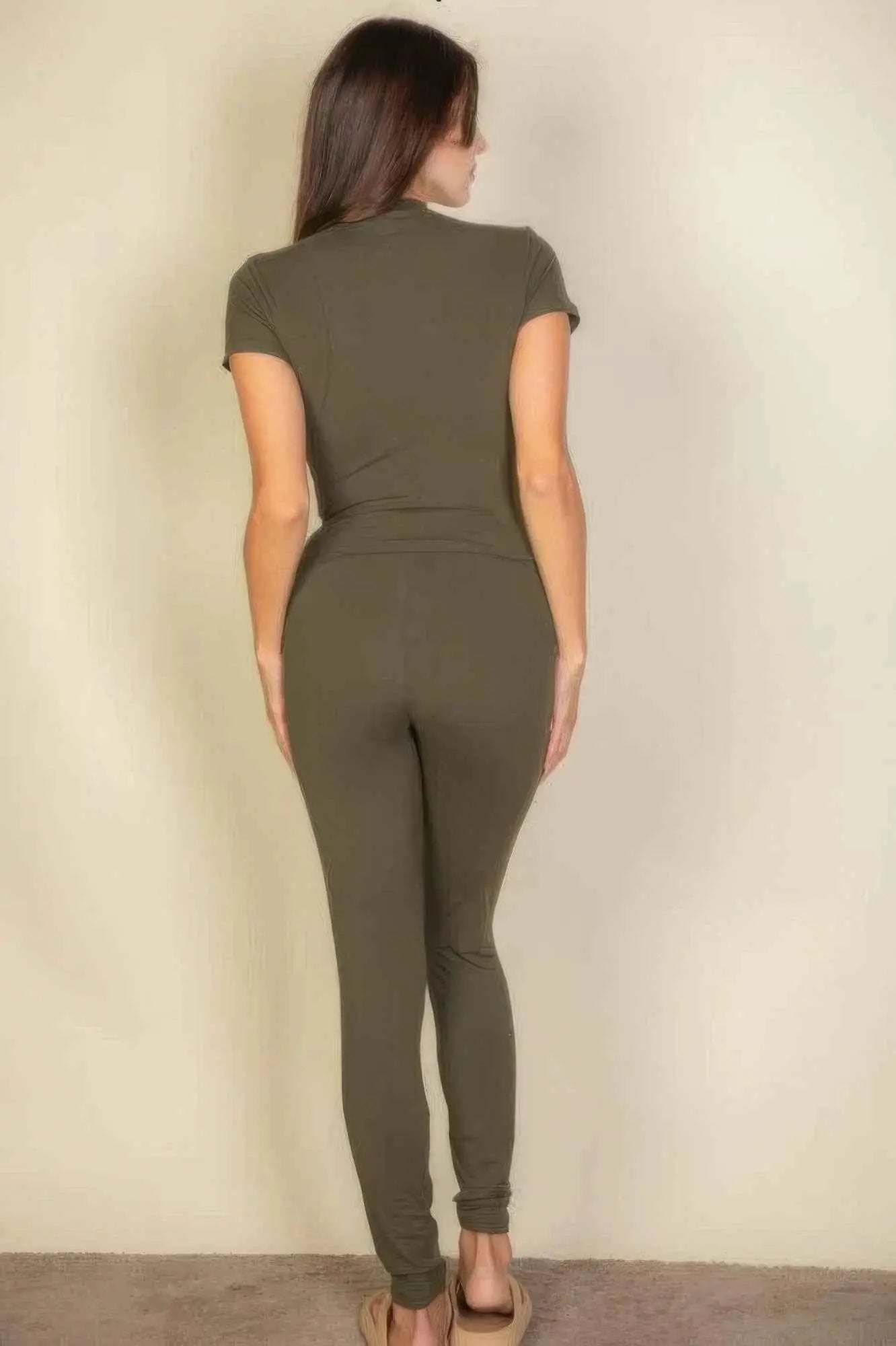 Basic Solid Leggings - Mr Lou’s Place