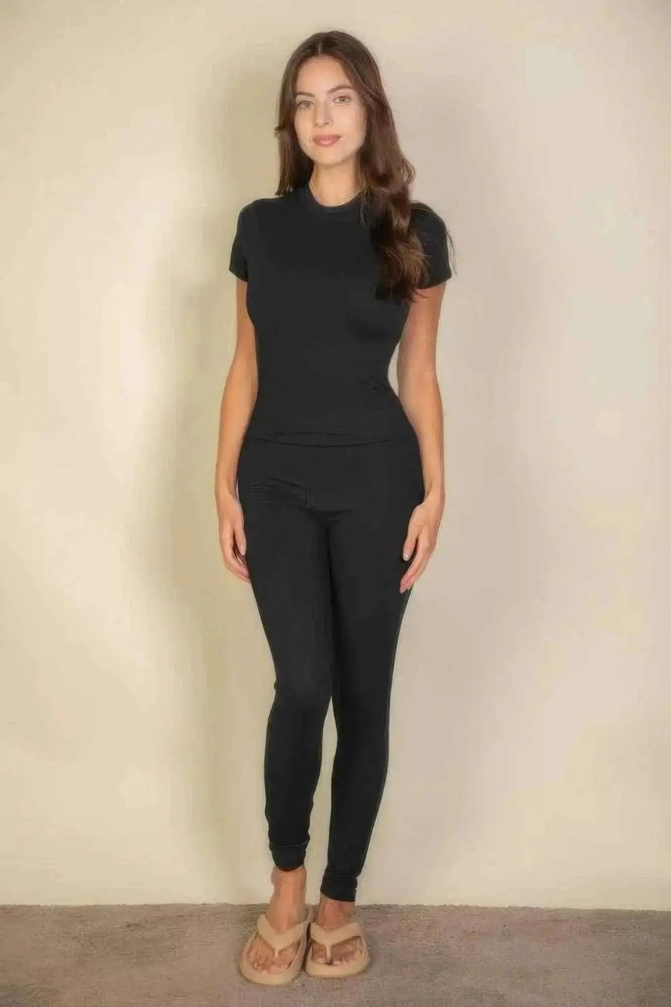 Basic Solid Leggings - Mr Lou’s Place