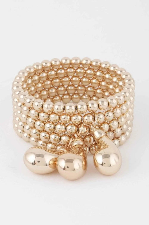 Beaded Triple Teardrop Bracelet - Mr Lou’s Place