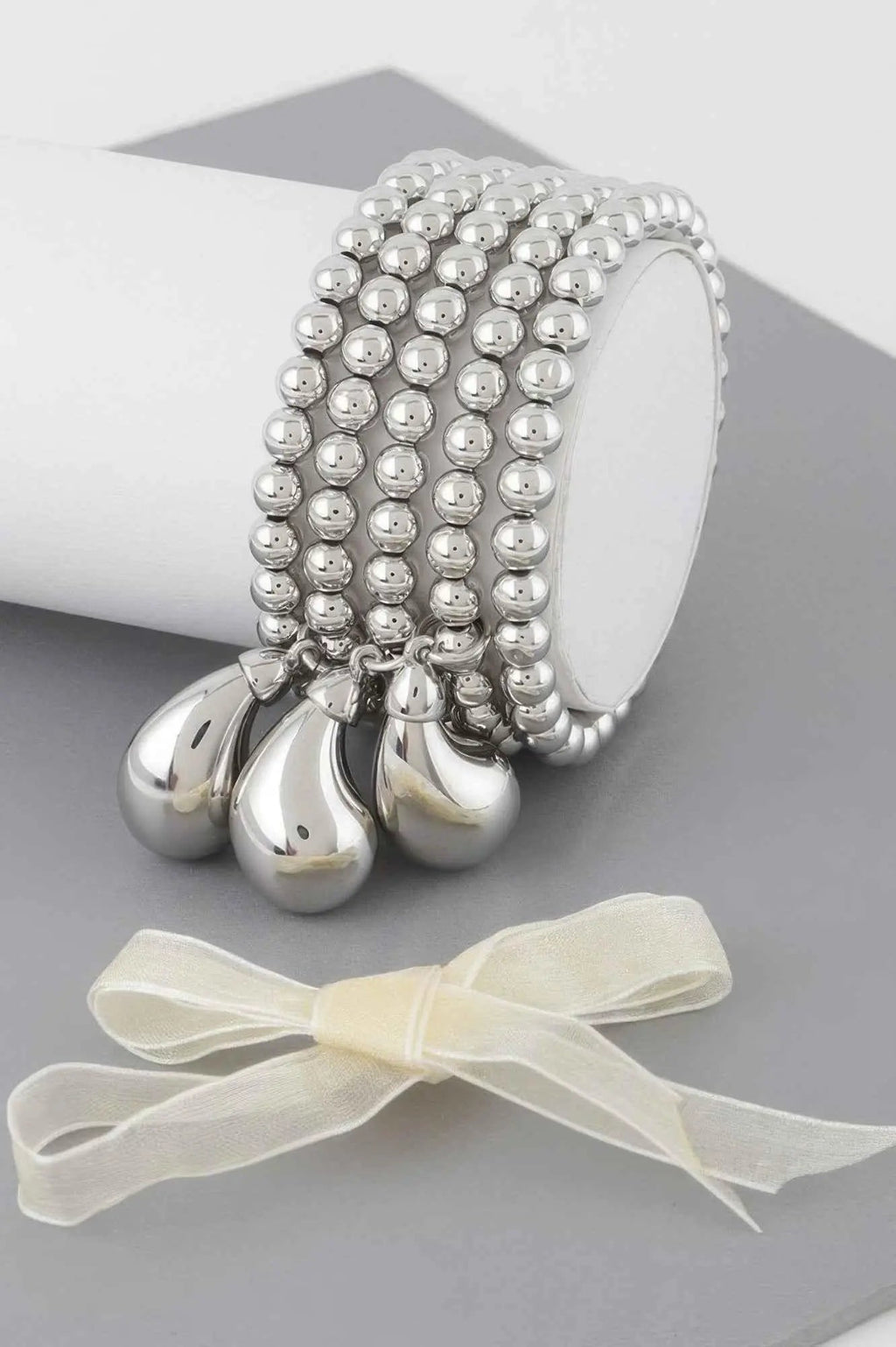 Beaded Triple Teardrop Bracelet - Mr Lou’s Place