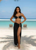 Beige Luxe Maxi 3 Piece Bikini Set Star Fish - Mr Lou’s Place