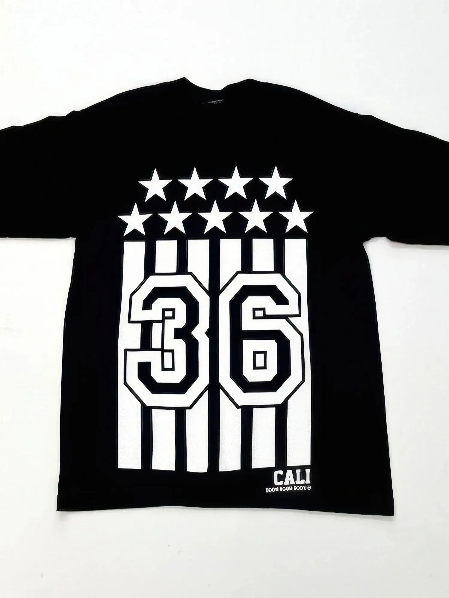 Black And White Flag Print Tee - Mr Lou’s Place
