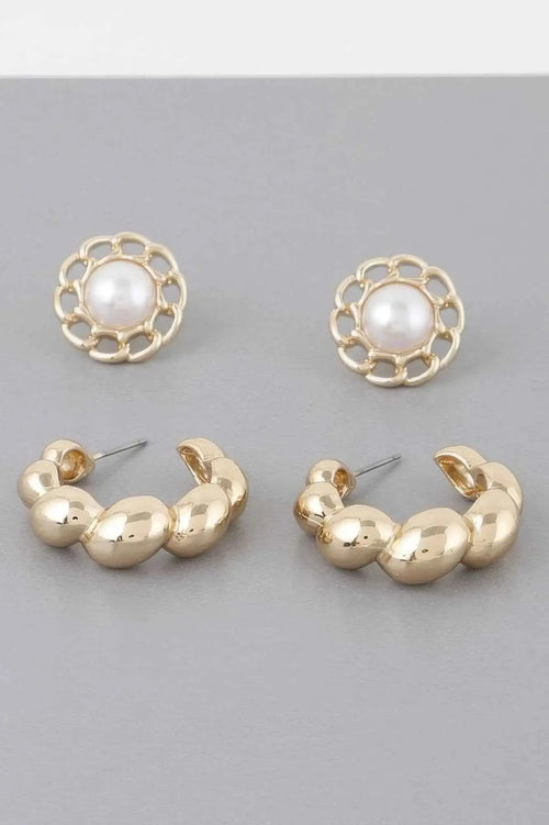 Bubbly Hoops Gold Earrings - Mr Lou’s Place