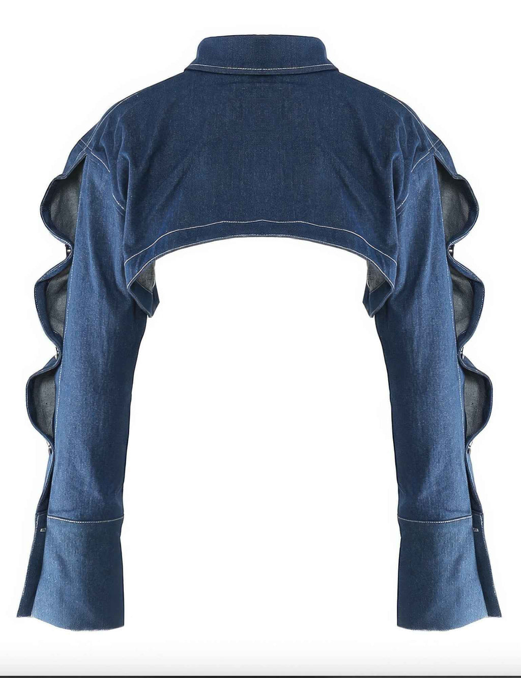 Button Down Denim Bolero - Mr Lou’s Place