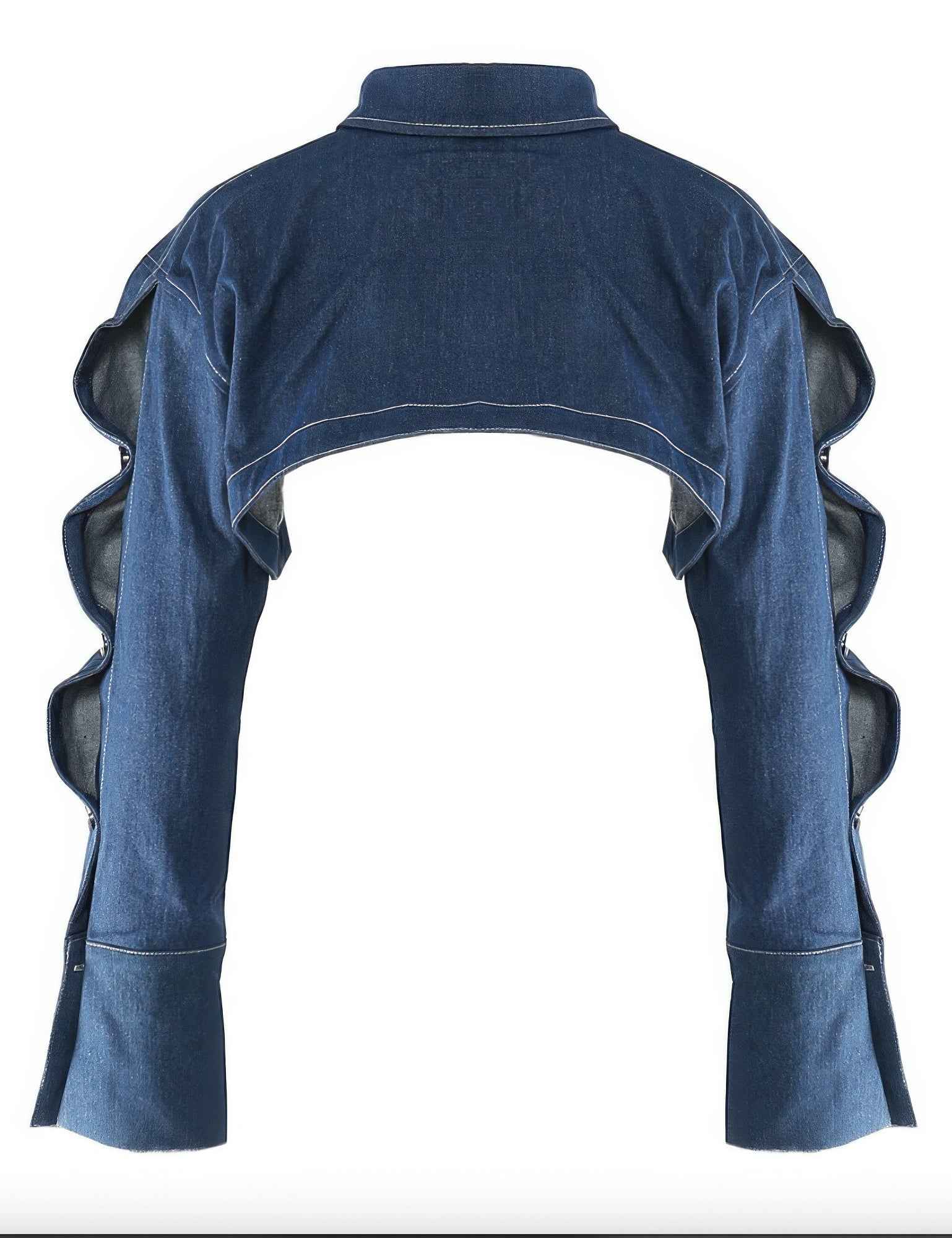 Button Down Denim Bolero - Mr Lou’s Place