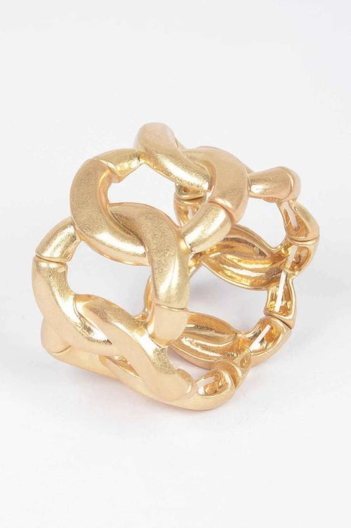 Cast Metal Spring Hinge Cuff - Mr Lou’s Place