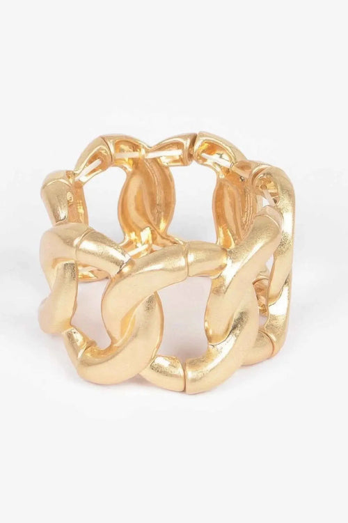 Cast Metal Spring Hinge Cuff - Mr Lou’s Place