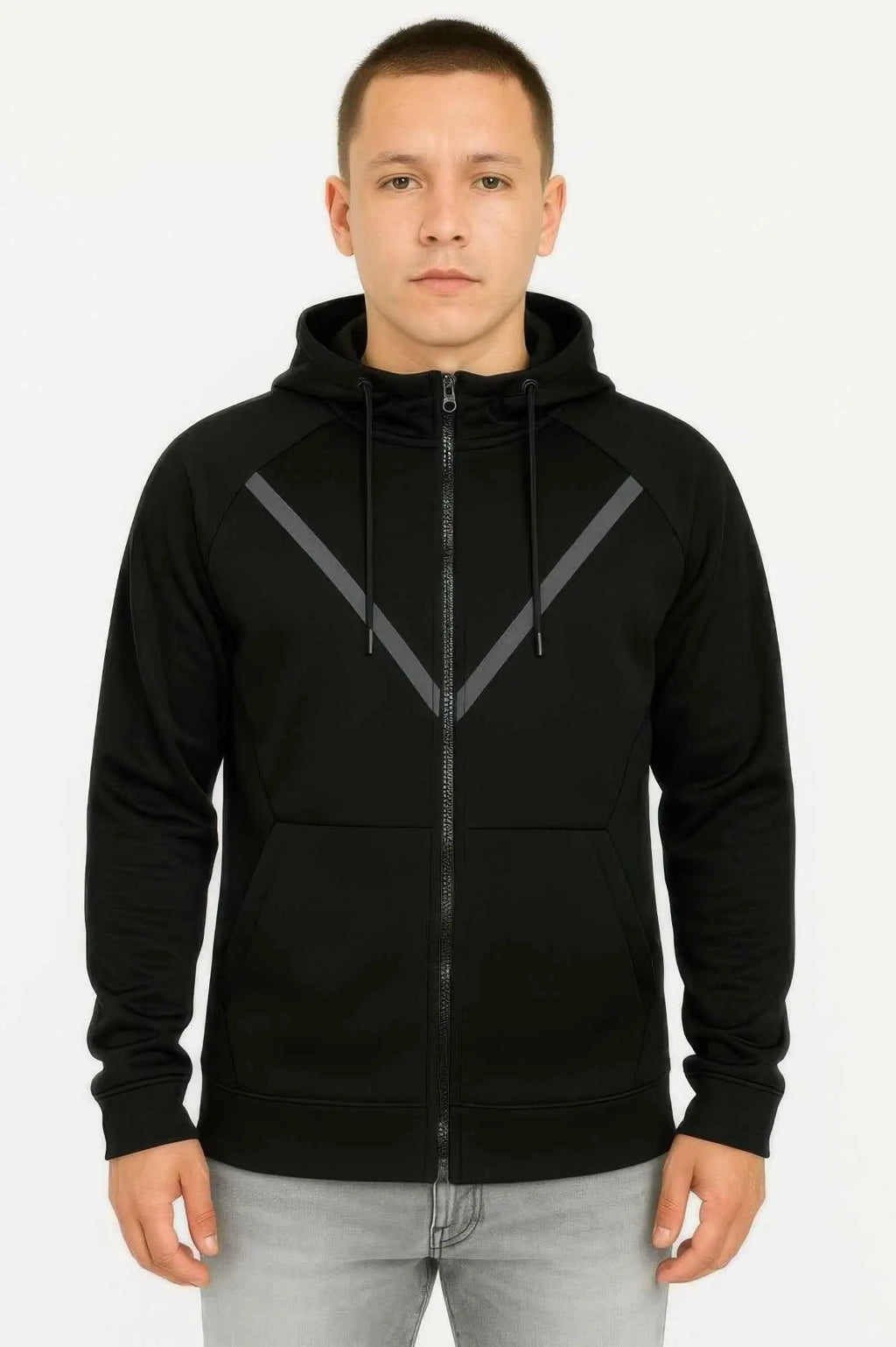 Casual Full Zip Up Hoodie Sweatshirts - Mr Lou’s Place