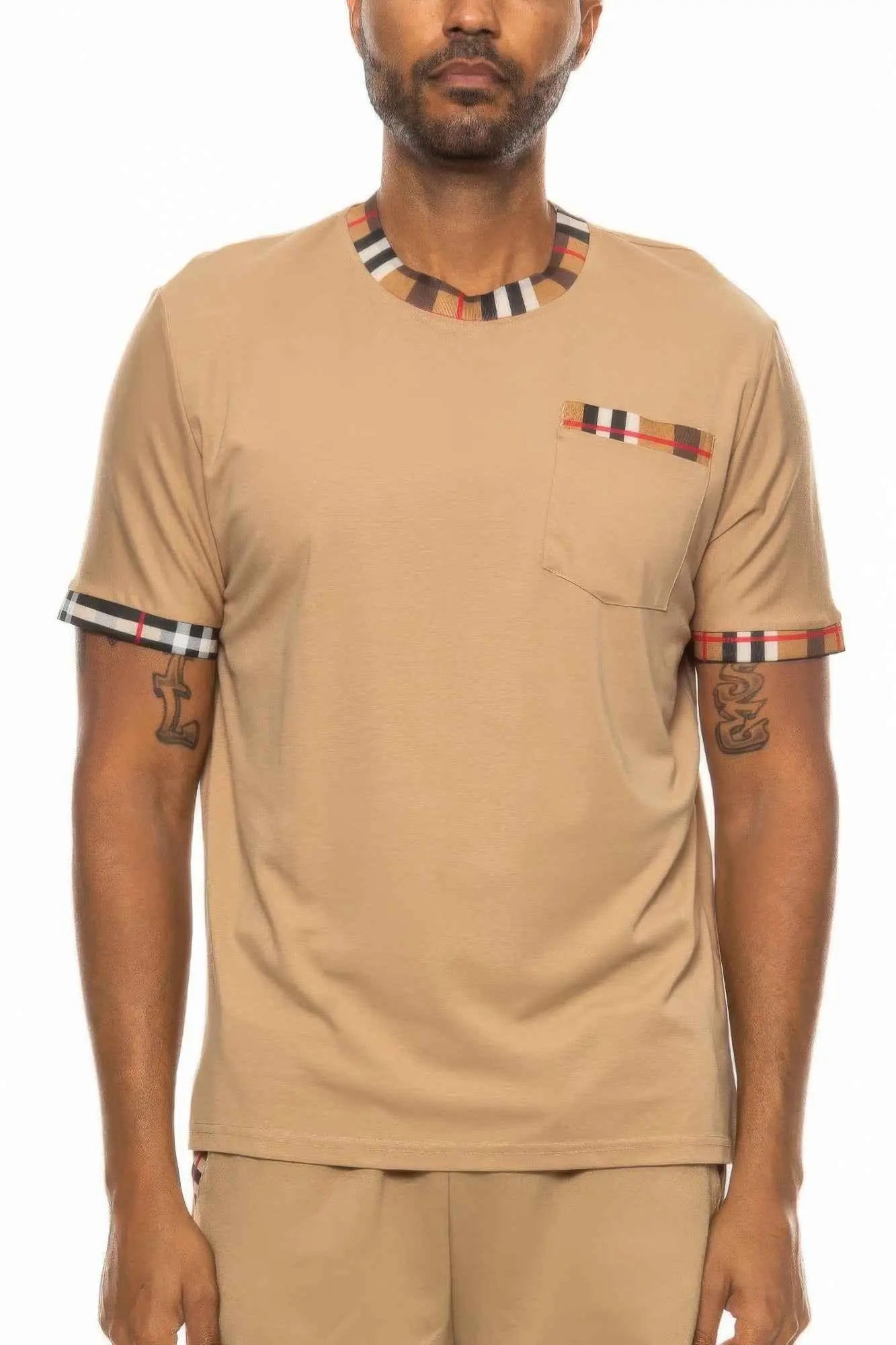 Checkered Short Sleeve Tee - Mr Lou’s Place