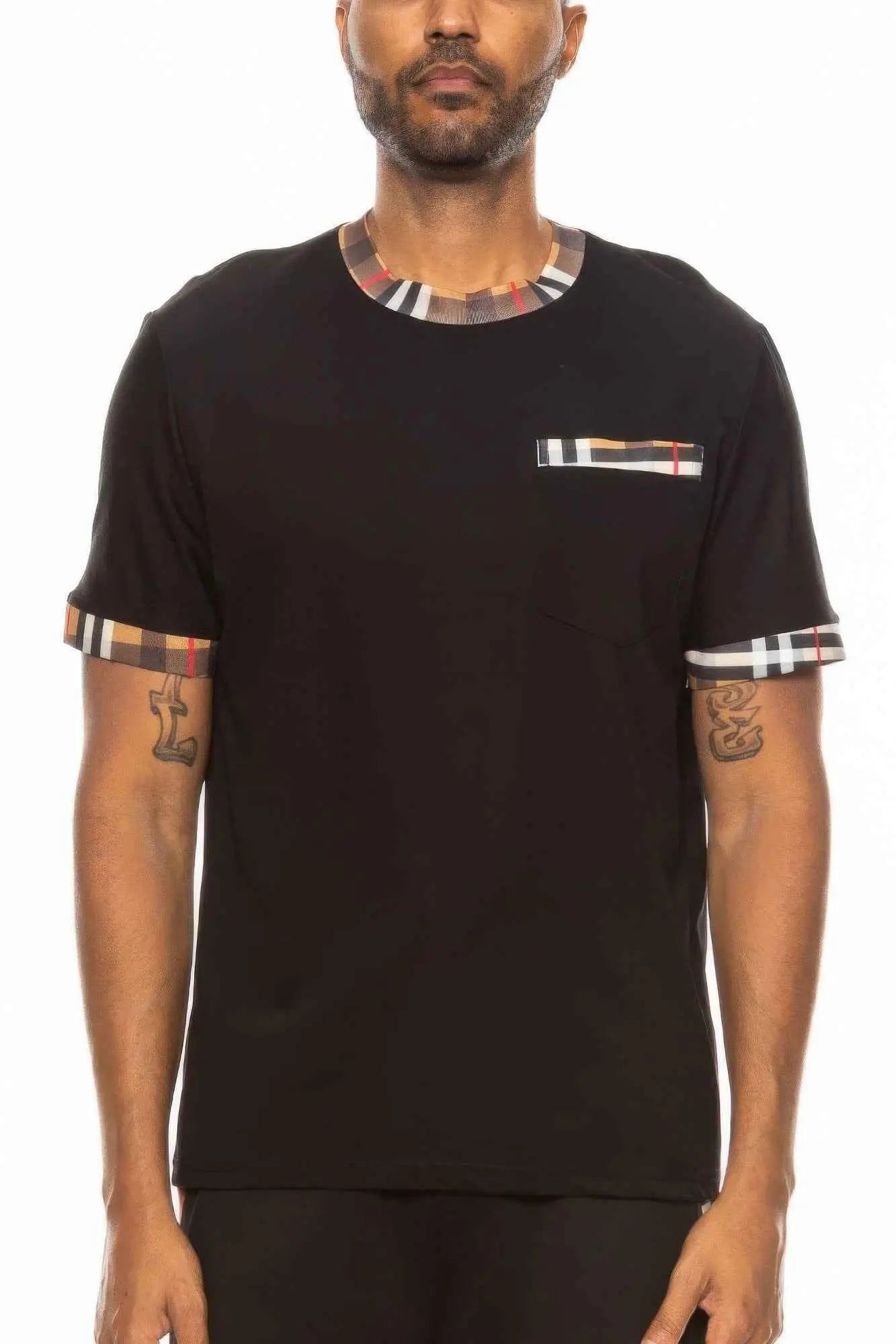 Checkered Short Sleeve Tee - Mr Lou’s Place