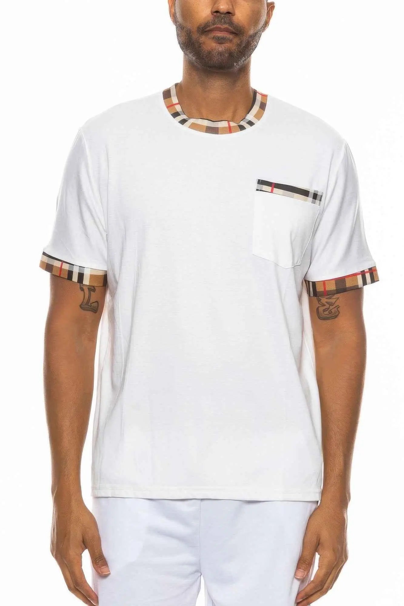 Checkered Short Sleeve Tee - Mr Lou’s Place