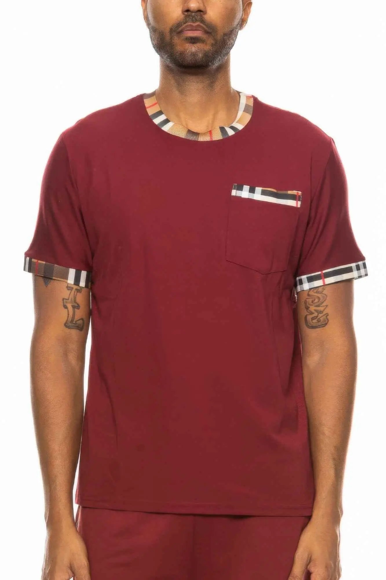 Checkered Short Sleeve Tee - Mr Lou’s Place