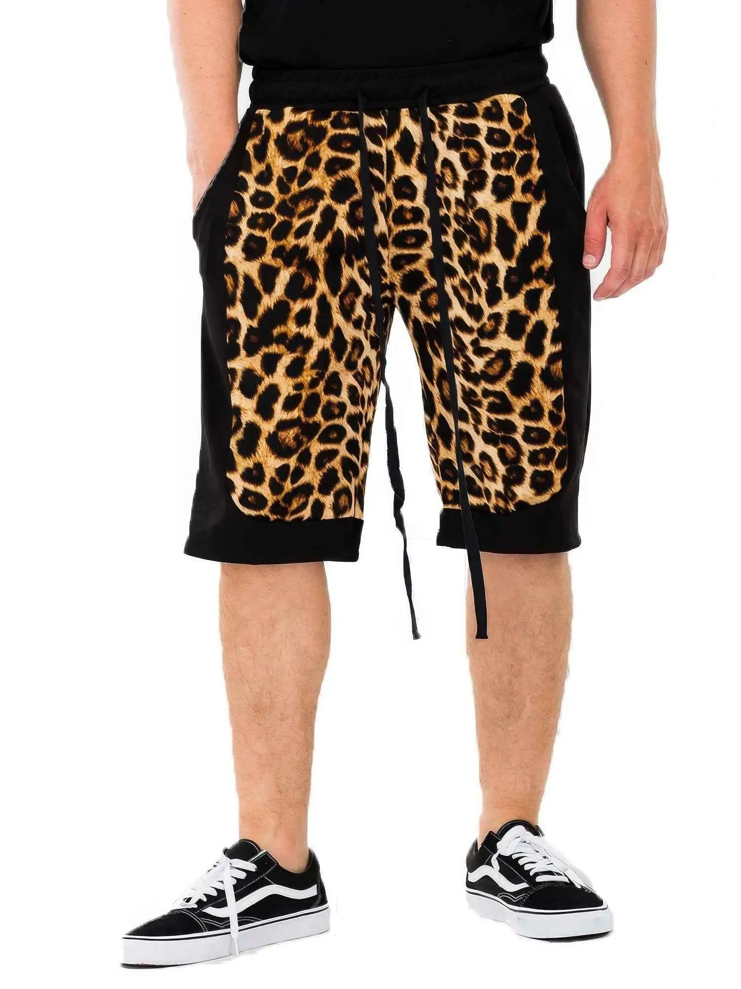 Cheetah Contrast Shorts - Mr Lou’s Place