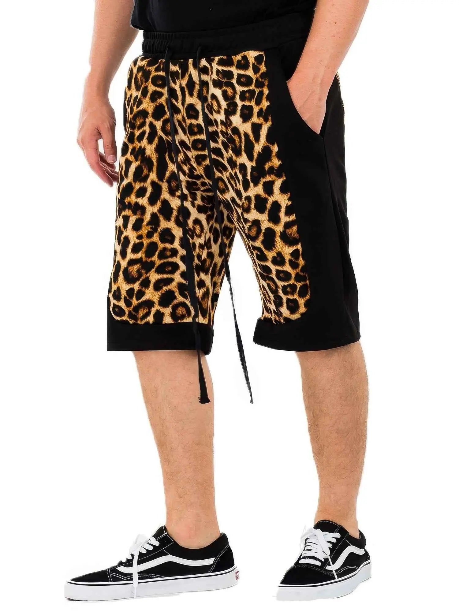 Cheetah Contrast Shorts - Mr Lou’s Place