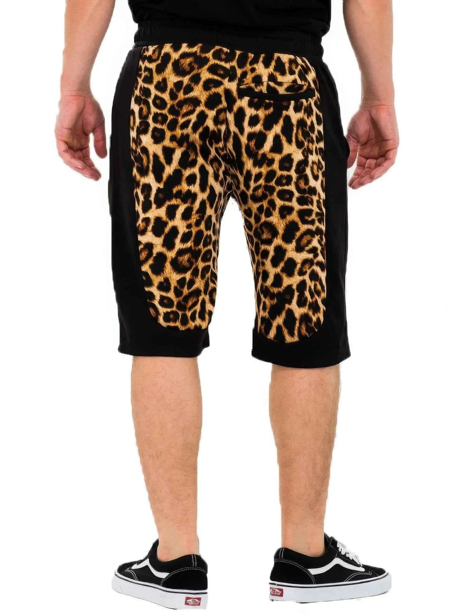 Cheetah Contrast Shorts - Mr Lou’s Place