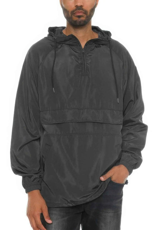 Color Block Anorak Jacket Pullover Windbreaker - Mr Lou’s Place