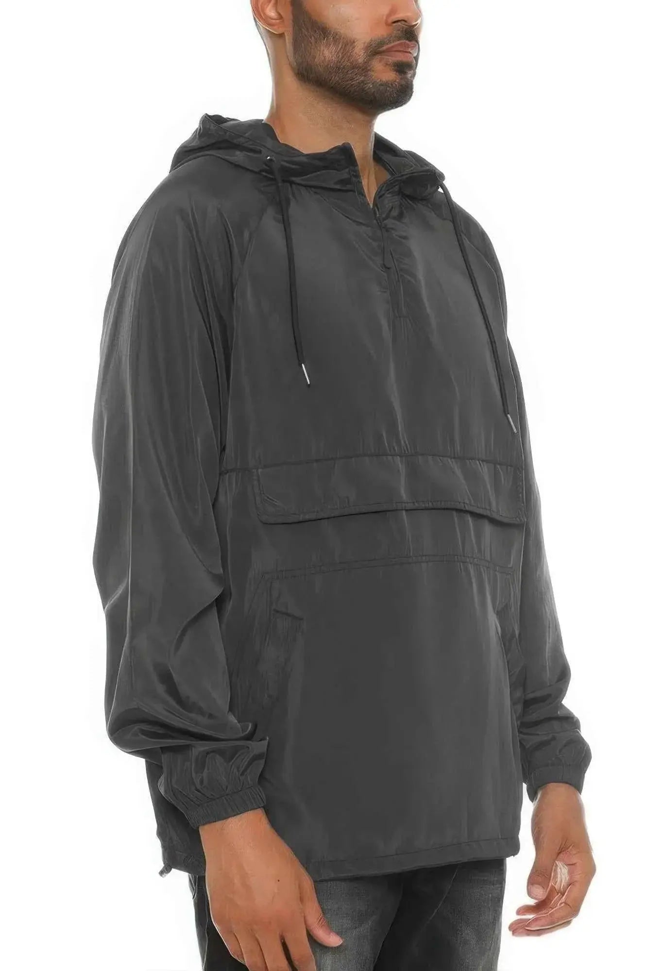 Color Block Anorak Jacket Pullover Windbreaker - Mr Lou’s Place
