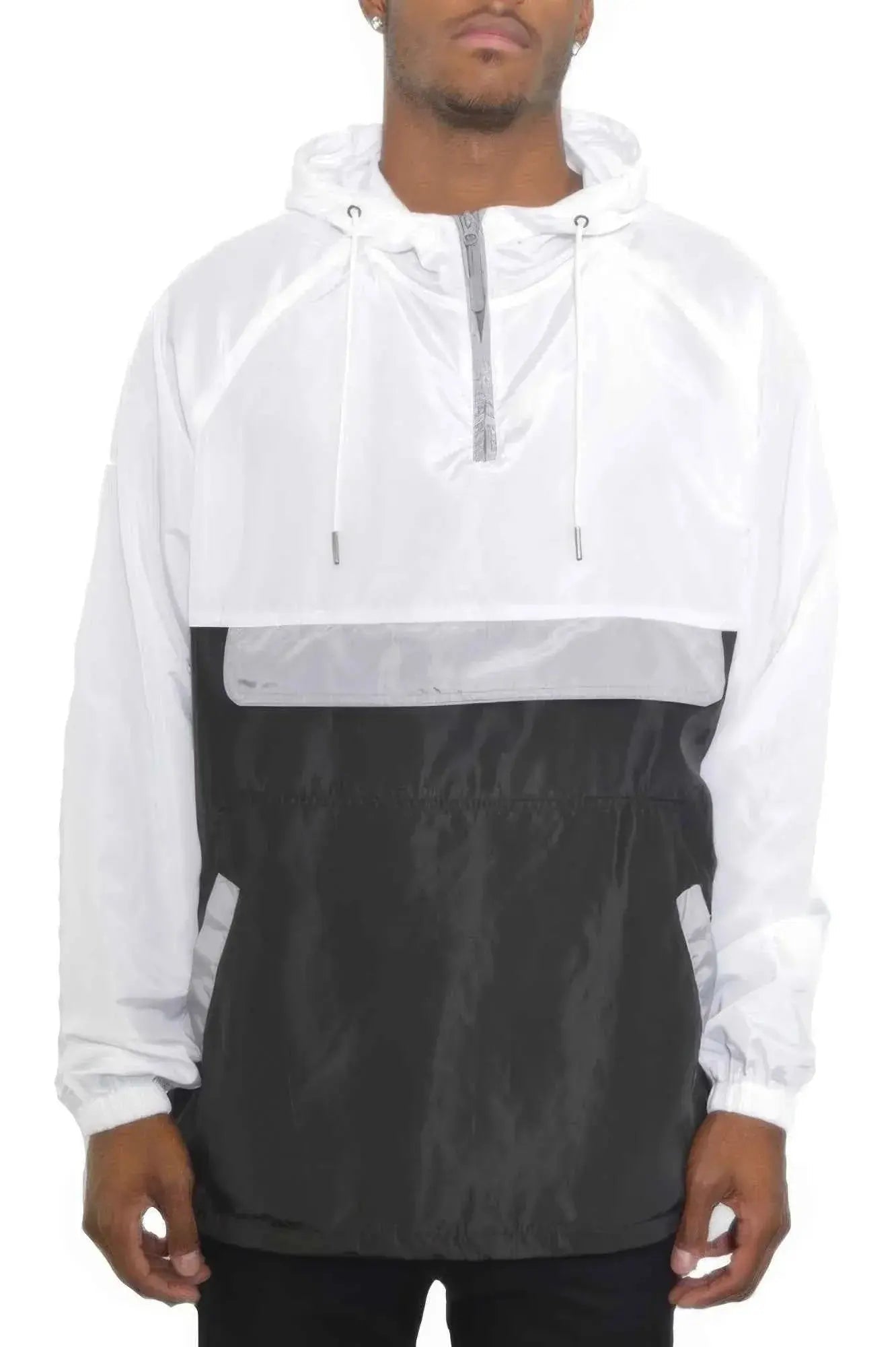 Color Block Anorak Jacket Pullover Windbreaker - Mr Lou’s Place