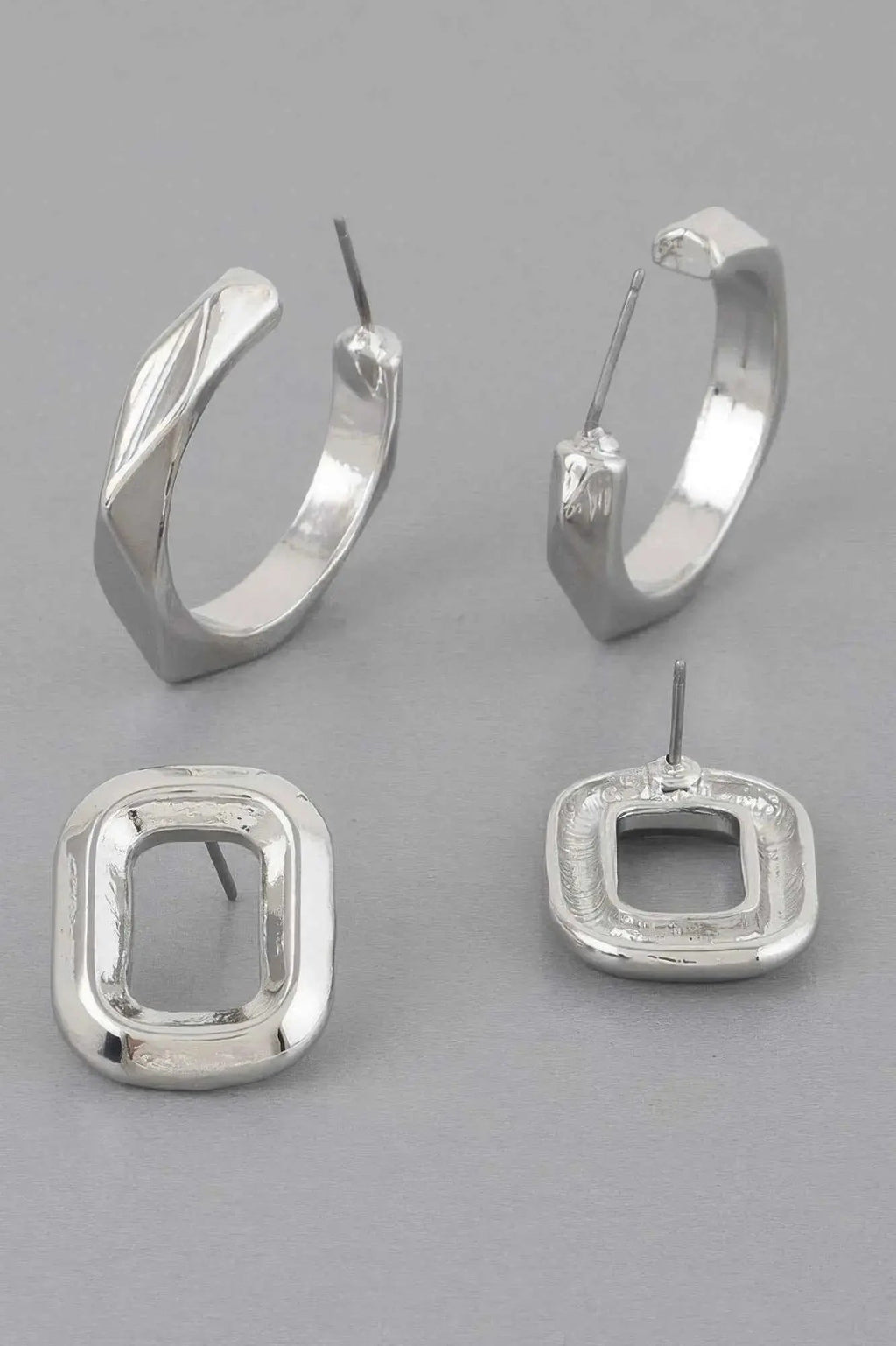 Copper Metal Clip Earrings Set - Mr Lou’s Place