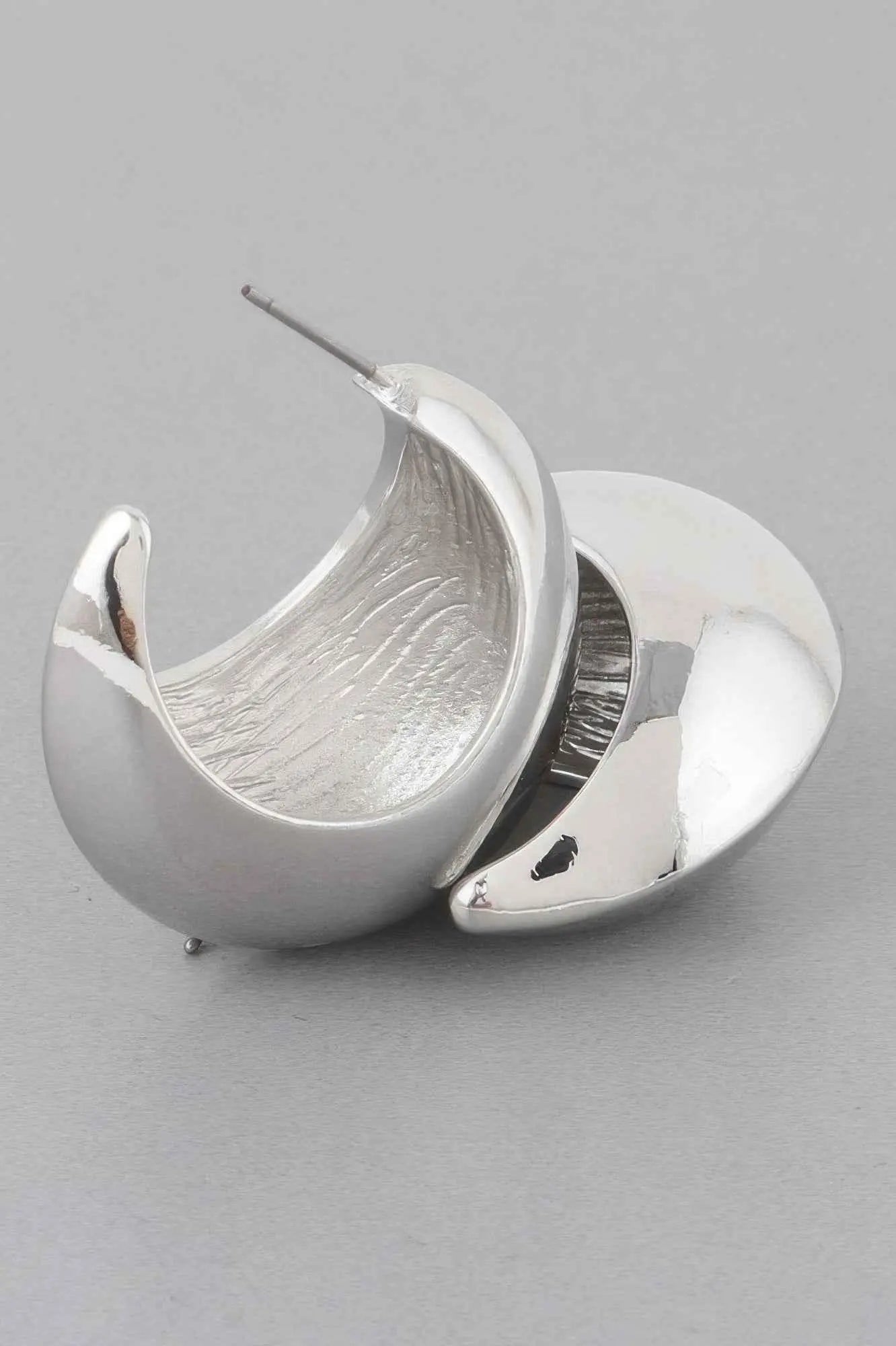Crescent Moon Hoop Earrings - Mr Lou’s Place