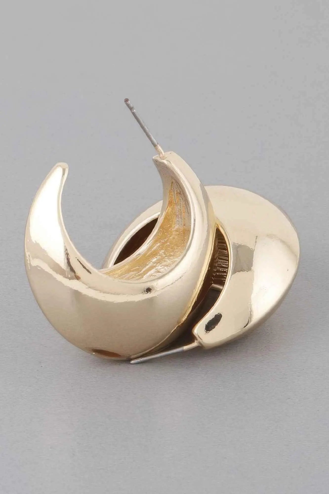 Crescent Moon Hoop Earrings - Mr Lou’s Place