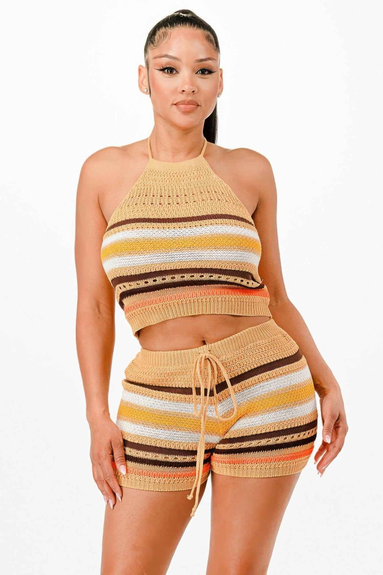 Crochet Short Set - Mr Lou’s Place