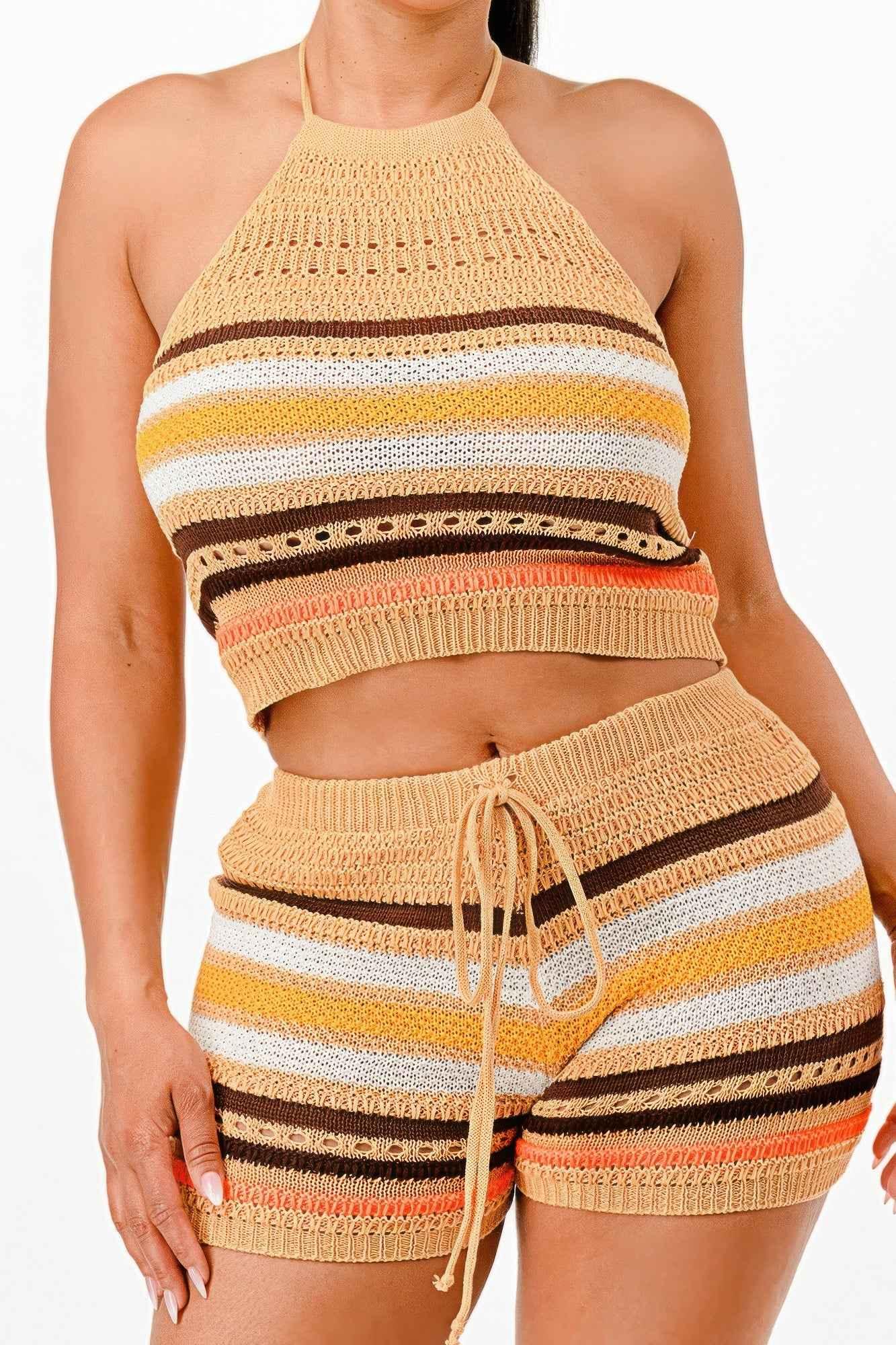 Crochet Short Set - Mr Lou’s Place