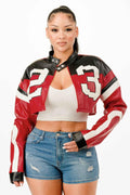 Cropped Moto Jacket - Mr Lou’s Place