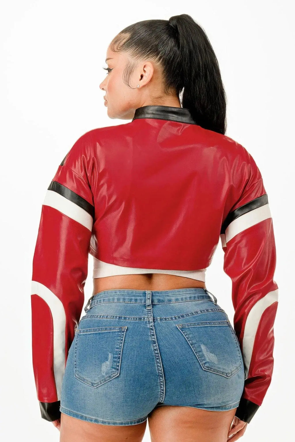 Cropped Moto Jacket - Mr Lou’s Place