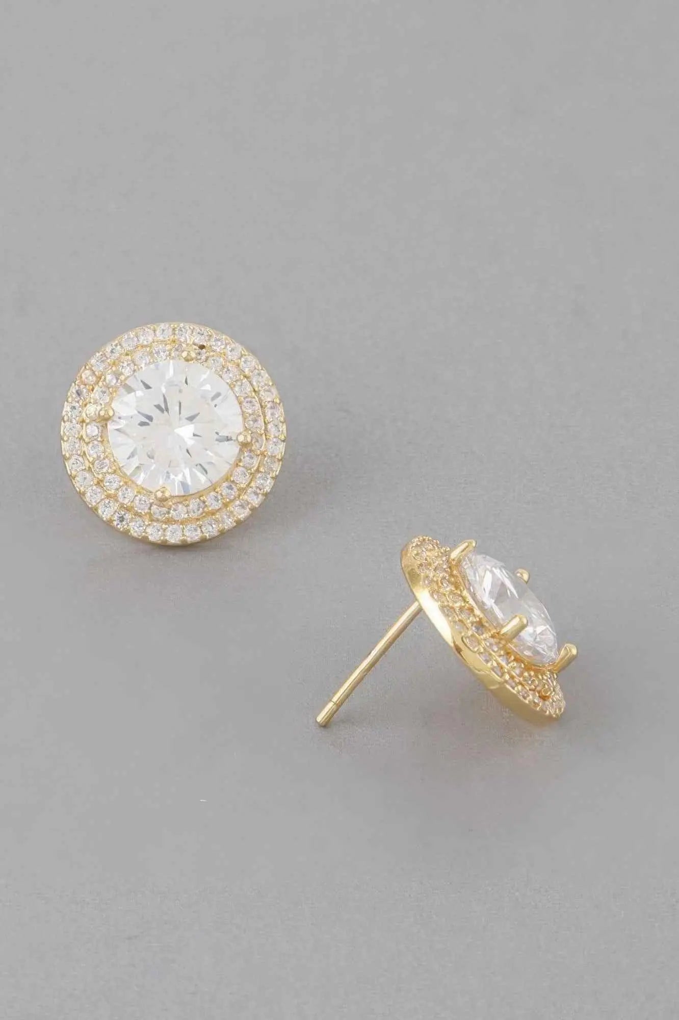 Crystal Rhinestone Stud Earrings - Mr Lou’s Place