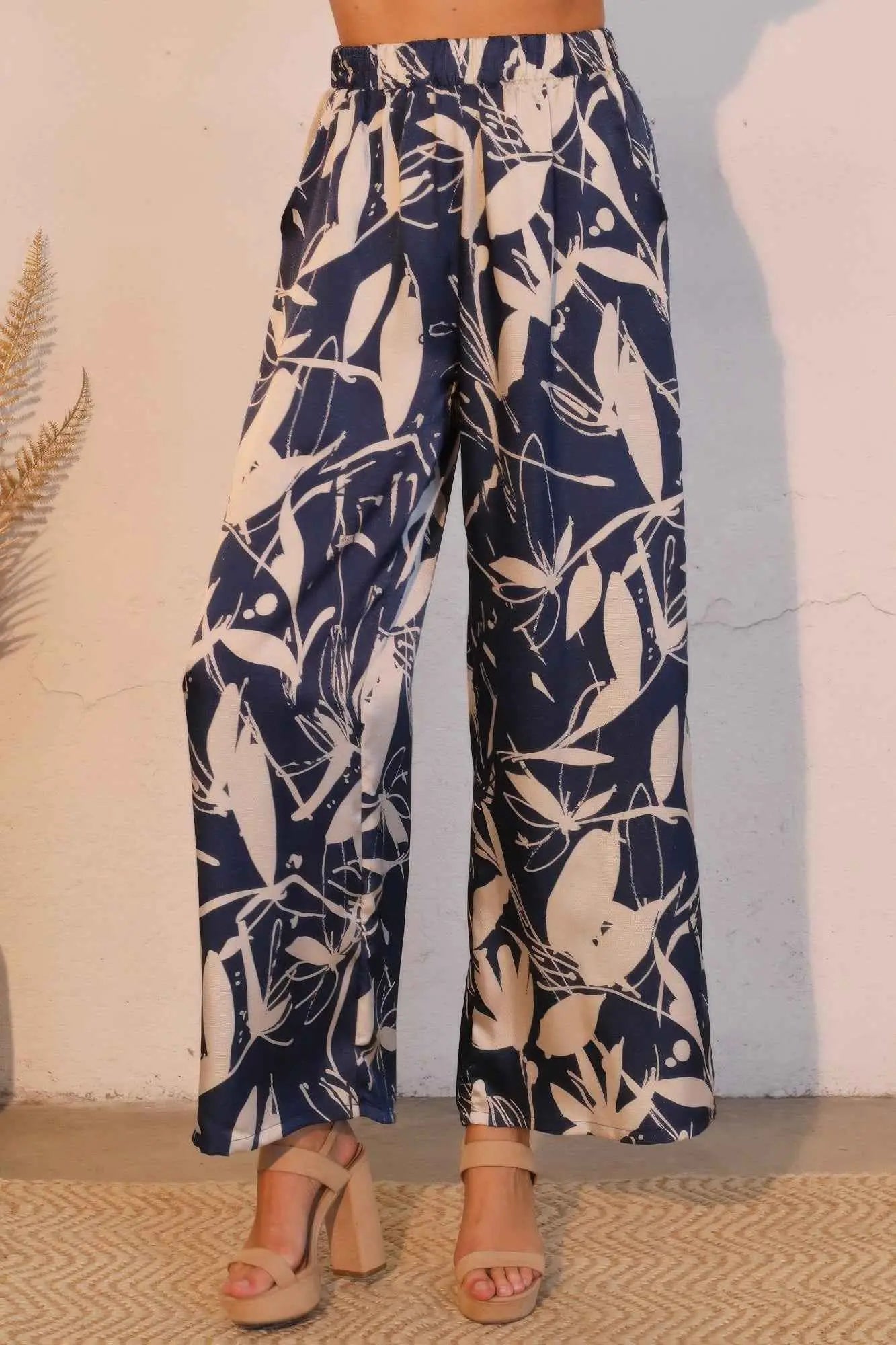 Dreaming Lily Satin Pocket Pants - Mr Lou’s Place