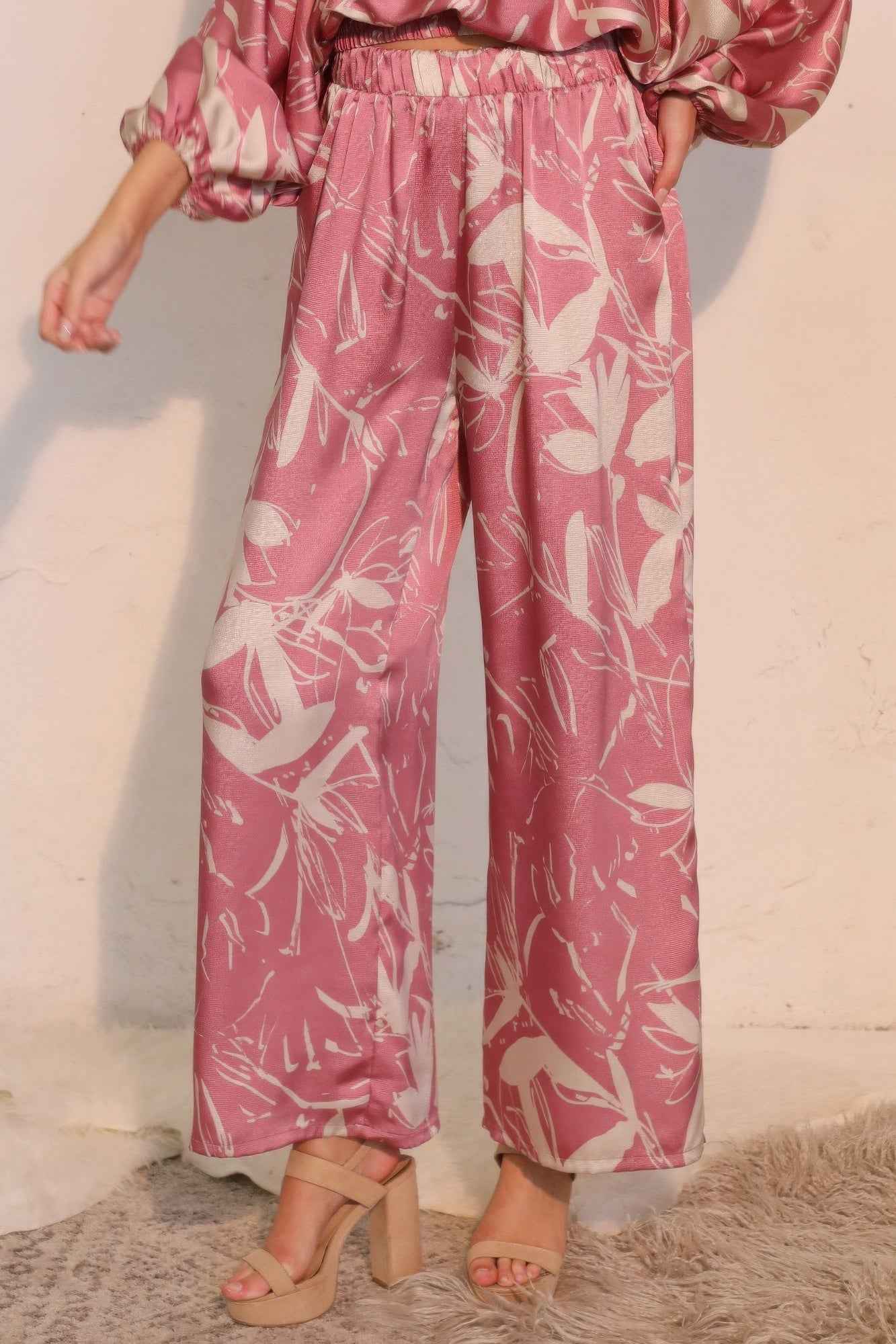 Dreaming Lily Satin Pocket Pants - Mr Lou’s Place