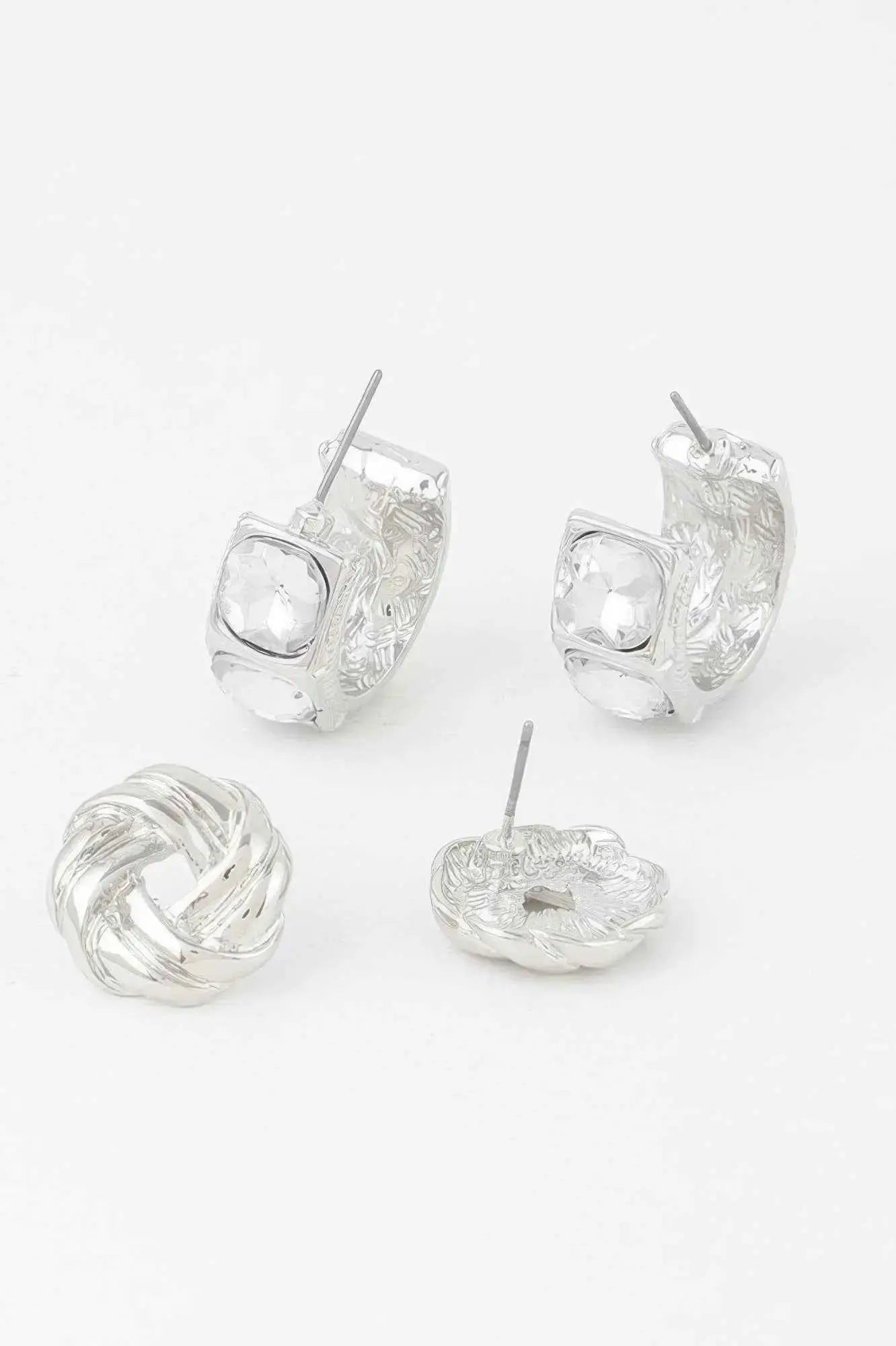 Embellished Zircon Earrings Set - Mr Lou’s Place