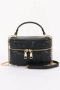Embossed Vegan Leather Vanity Bag - Mr Lou’s Place