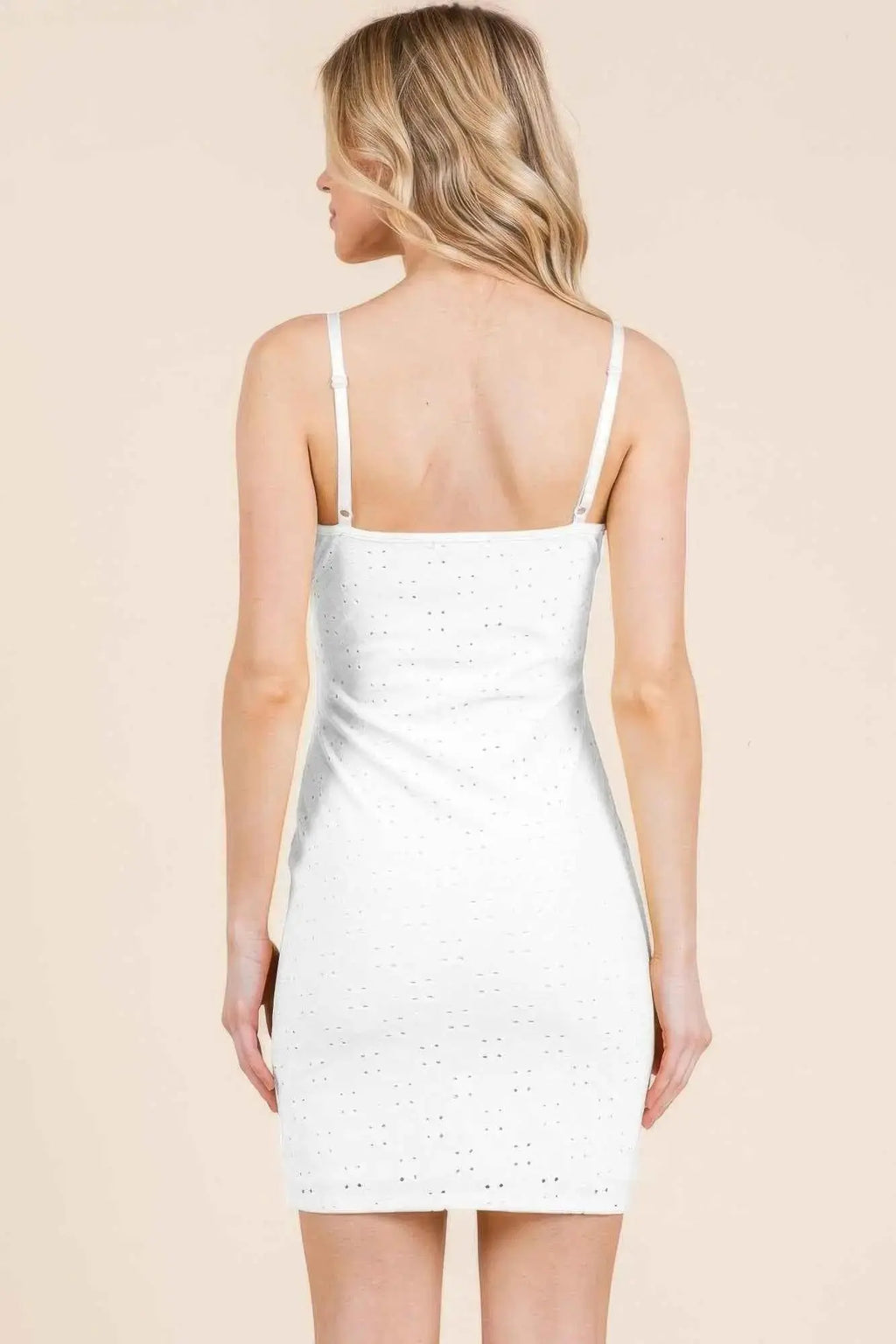 Eyelet Mini Dress - Mr Lou’s Place